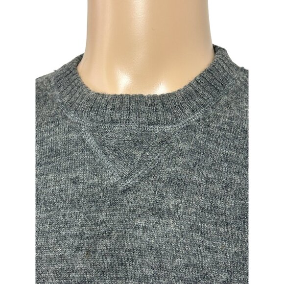 Gap Men’s Sweater Grey L Pullover Ribbed Crewneck Wool Classic Casual Preppy - Picture 7 of 11